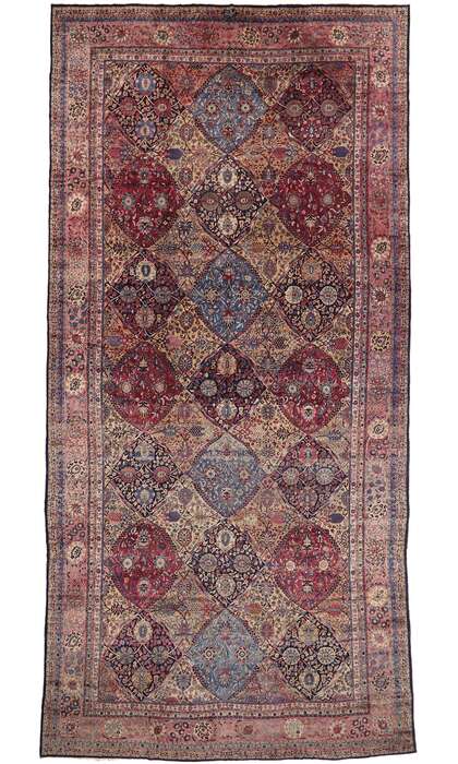 11 x 24 Antique Persian Kerman Rug 76837