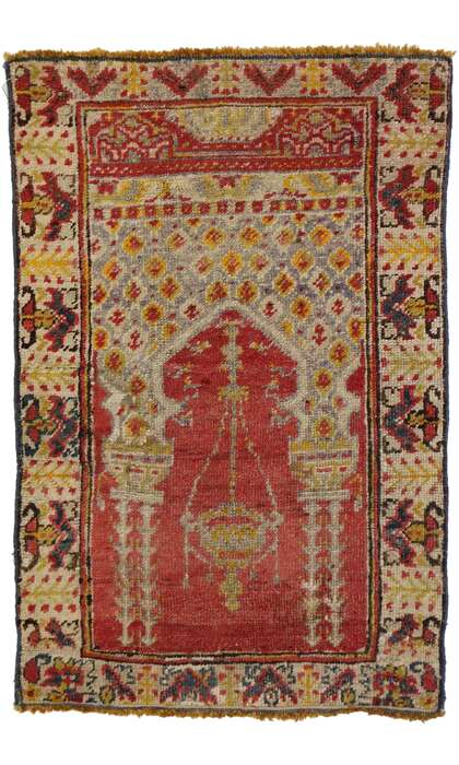 2 x 3 Vintage Turkish Prayer Rug 51059