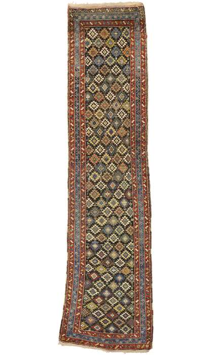 3 x 14 Antique Persian Kurdish Rug 73255