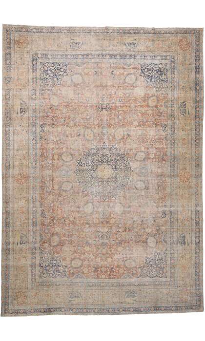 15 x 22 Antique Persian Tabriz Rug 76692