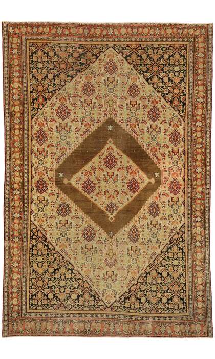 4 x 6 Antique Senneh Rug 76956