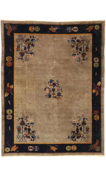 9 x 12 Antique Chinese Peking Rug 77407