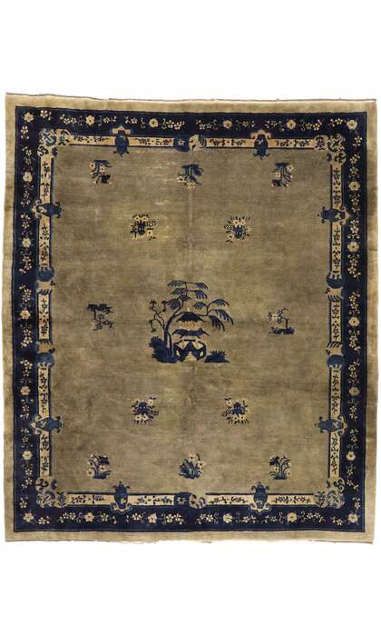 8 x 10 Antique Chinese Peking Rug 77408