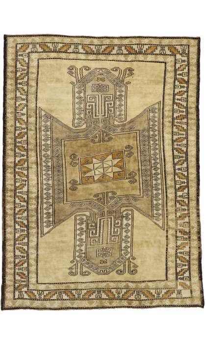 7 x 9 Vintage Oushak Rug 52297