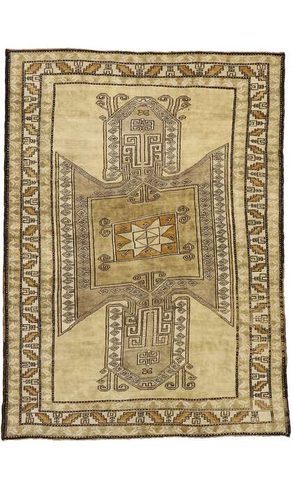 7 x 9 Vintage Turkish Kars Rug 52297