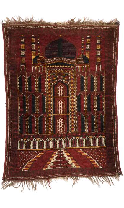 3 x 4 Antique Afghani Prayer Rug 71986