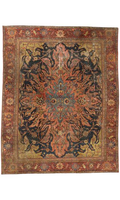 9 x 12 Antique Farahan Rug 76816