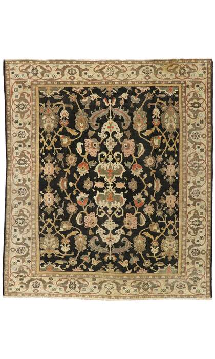 9 x 10 Antique Persian Sultanabad Rug 77104