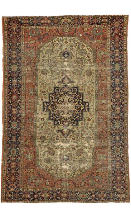 7 x 10 Antique Farahan Rug 77384