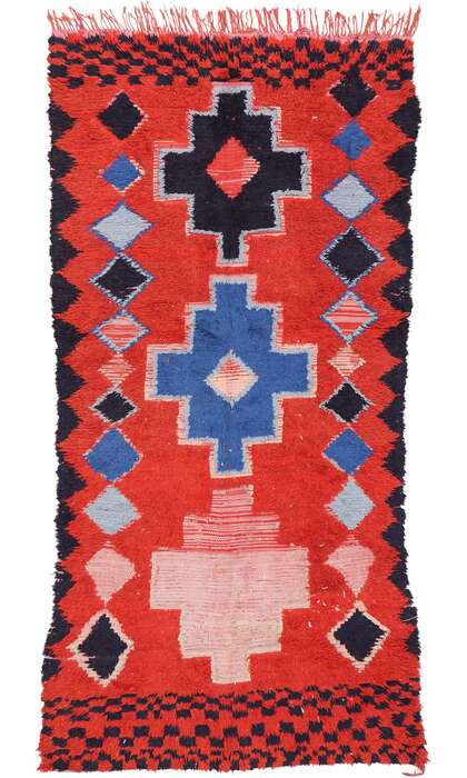 4 x 9 Vintage Berber Moroccan Rug 20219