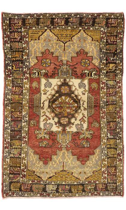 4 x 6 Vintage Oushak Rug 50194