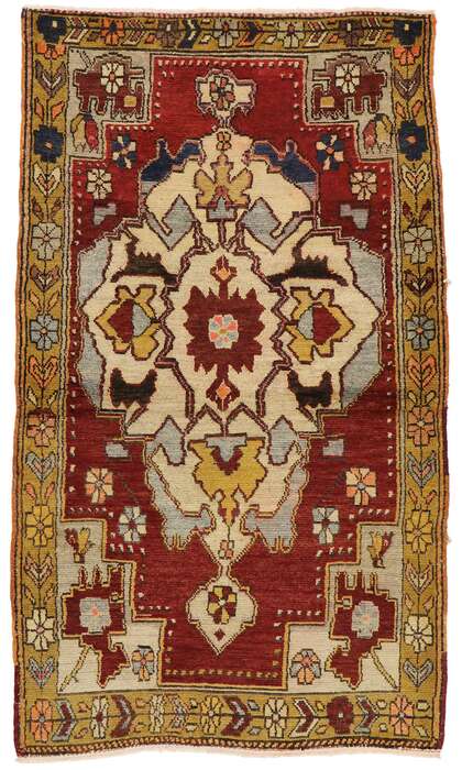 4 x 6 Vintage Oushak Rug 50241