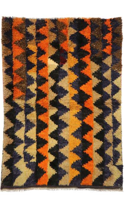 4 x 6 Vintage Turkish Tulu Rug 52712