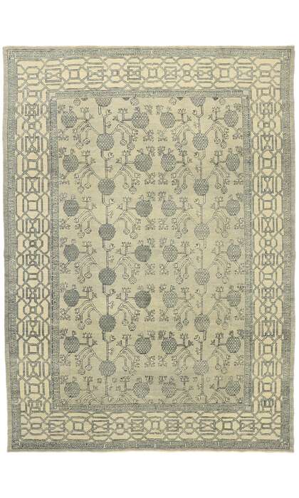 9 x 13 Contemporary Turkish Oushak Rug 52898