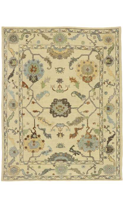 9 x 11 Turkish Oushak Rug 52919