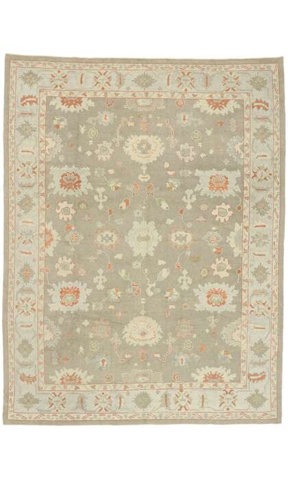 9 x 12 Contemporary Turkish Oushak Rug 52940