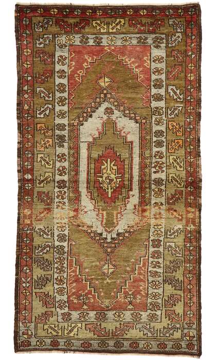 4 x 7 Vintage Oushak Rug 73601