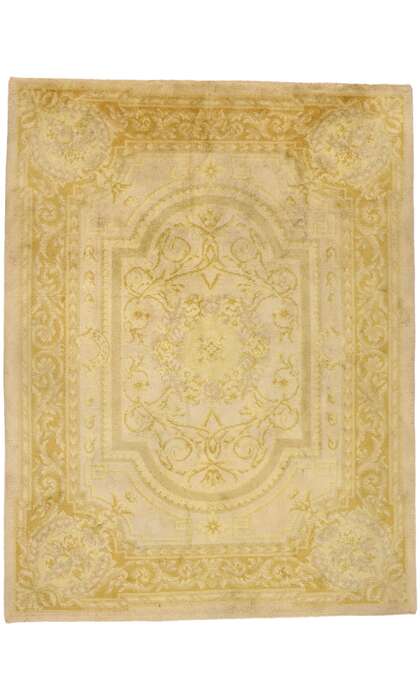 9 x 12 Antique Aubusson Rug 77421