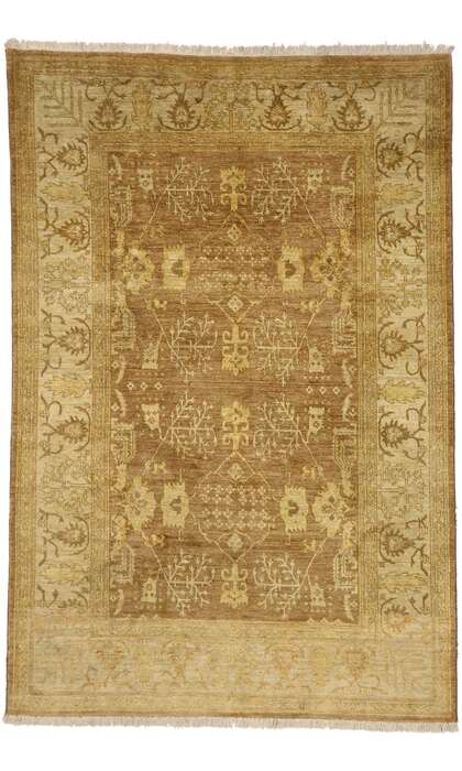 6 x 9 Traditional Indian Rug 77422