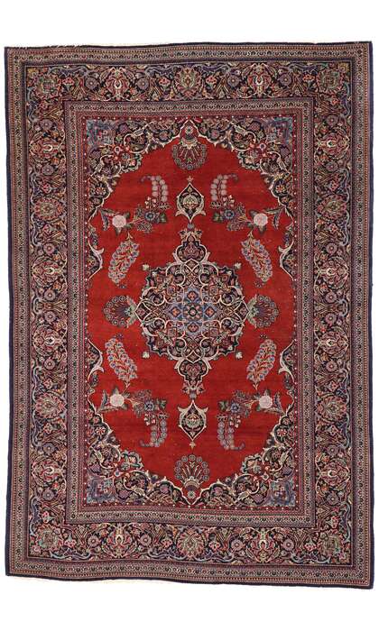 5 x 7 Vintage Kashan Rug 77427