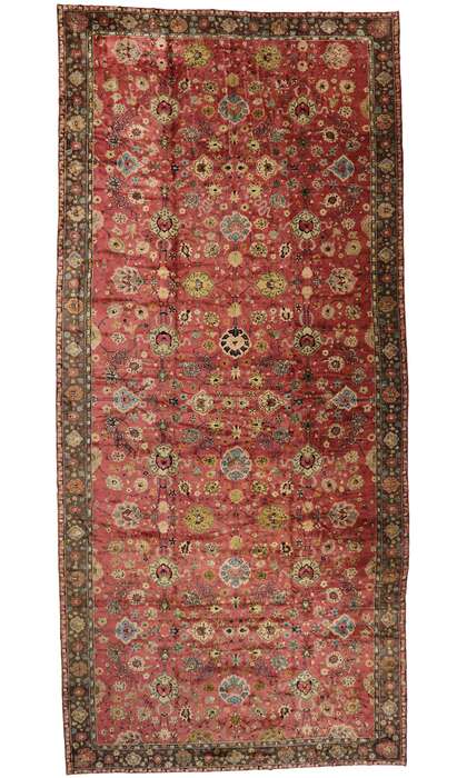 14 x 29 Antique Chinese Tabriz Rug 77435