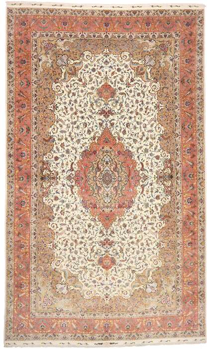 16 x 27 Vintage Persian Shirfar Tabriz Rug 77437
