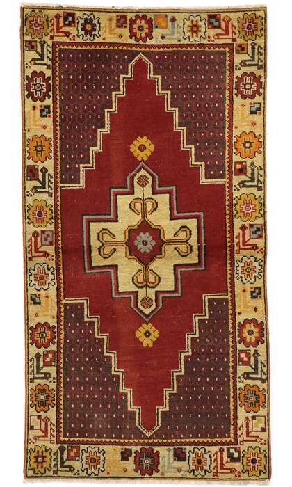 3 x 5 Vintage Oushak Rug 50054