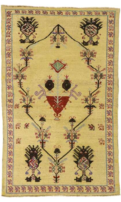 3 x 5 Vintage Oushak Rug 50633