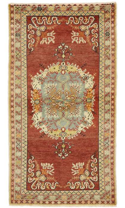 3 x 5 Vintage Oushak Rug 51083