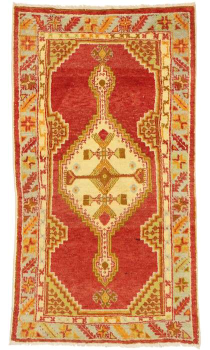 3 x 5 Vintage Oushak Rug 51120