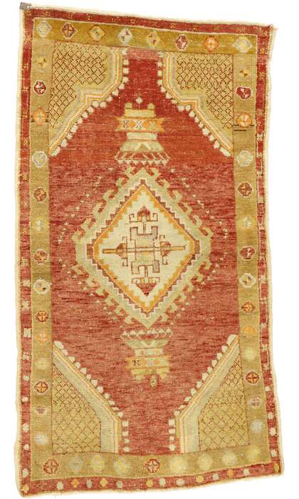 3 x 4 Vintage Oushak Rug 51209