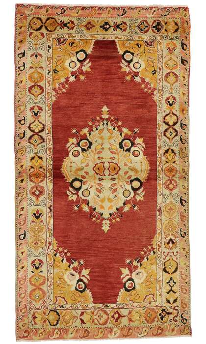 3 x 6 Vintage Turkish Oushak Rug 51267