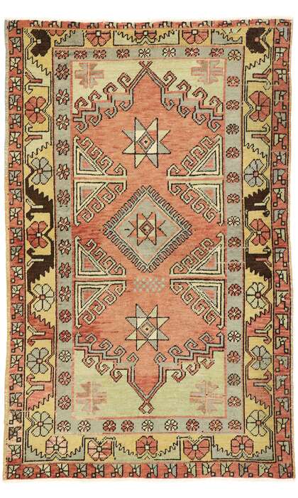 3 x 5 Vintage Oushak Rug 51315