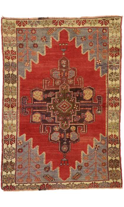 3 x 5 Vintage Oushak Rug 51386