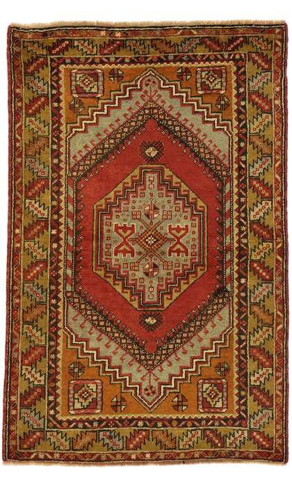 4 x 6 Vintage Oushak Rug 51389