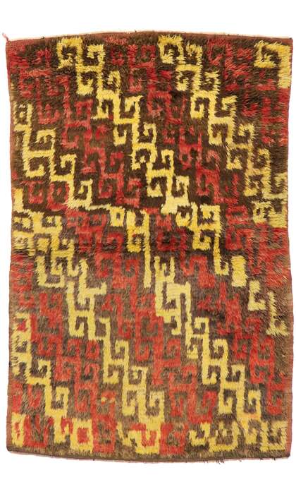 4 x 6 Vintage Turkish Tulu Rug 51556