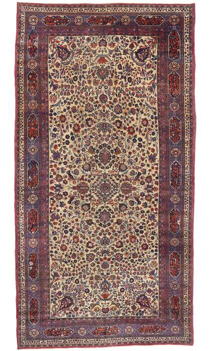 10 x 19 Antique Persian Mashhad Rug 72026