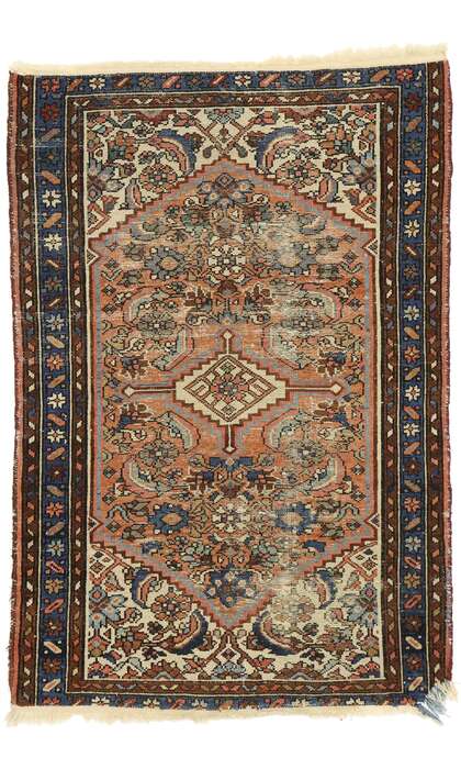 3 x 4 Antique Persian Hamadan Rug 74912