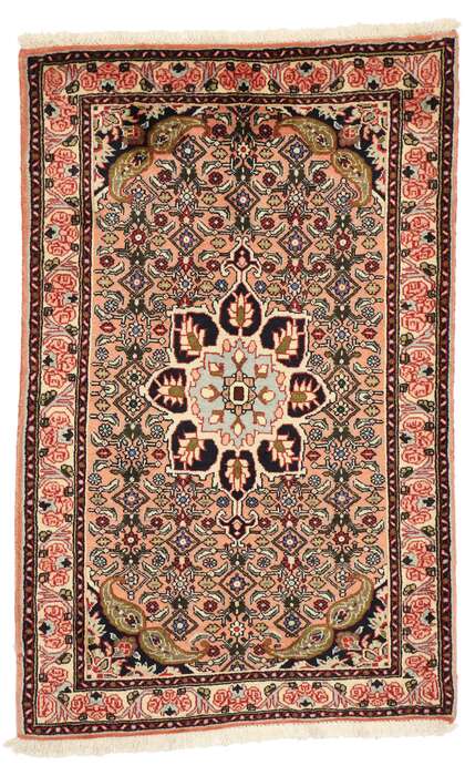 3 x 4 Vintage Persian Bijar Rug 76063