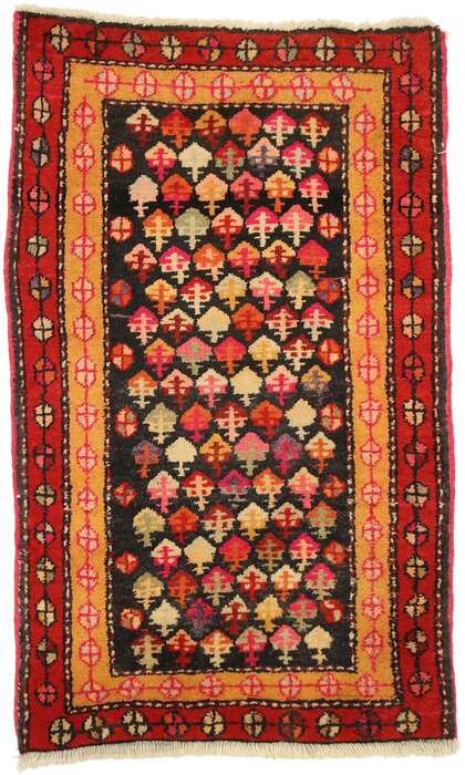 2 x 3 Vintage Persian Hamadan Rug 76132