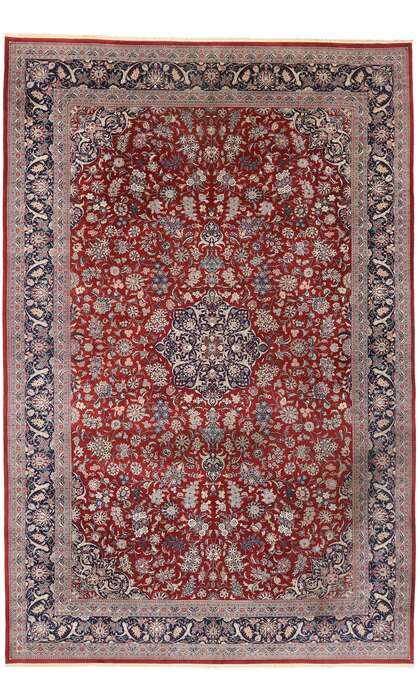 12 x 18 Vintage Persian Tabriz Rug 77415