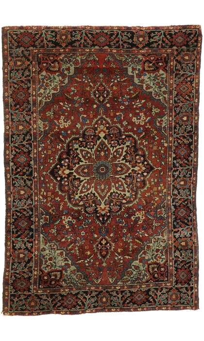 3 x 5 Antique Persian Farahan Rug 77474