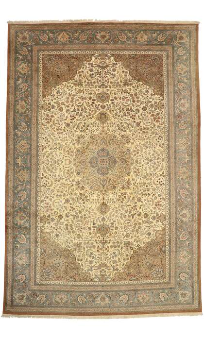 13 x 20 Vintage Tabriz Rug 77499