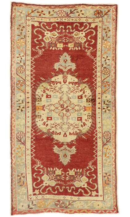 3 x 8 Vintage Oushak Rug 51449