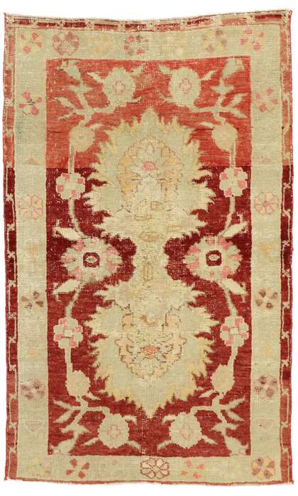 3 x 4 Vintage Oushak Rug 51567