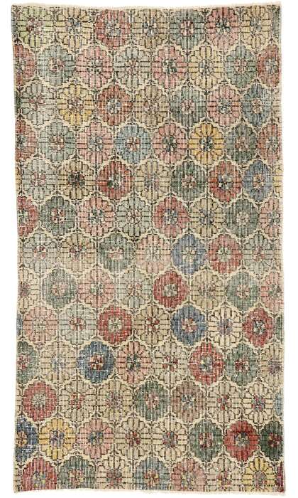 3 x 5 Zeki Muren Distressed Turkish Sivas Rug 51898