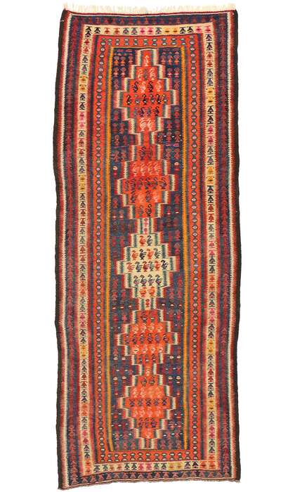 4 x 10 Vintage Turkish Kilim Rug 70468