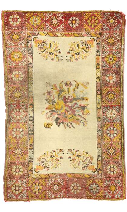 3 x 5 Antique Oushak Rug 70870