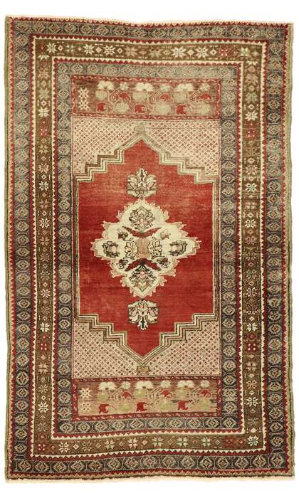 3 x 5 Vintage Oushak Rug 73843