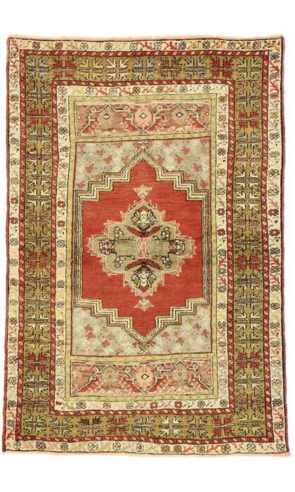 4 x 5 Vintage Oushak Rug 73863